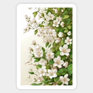 Magnolia Flowers Sticker